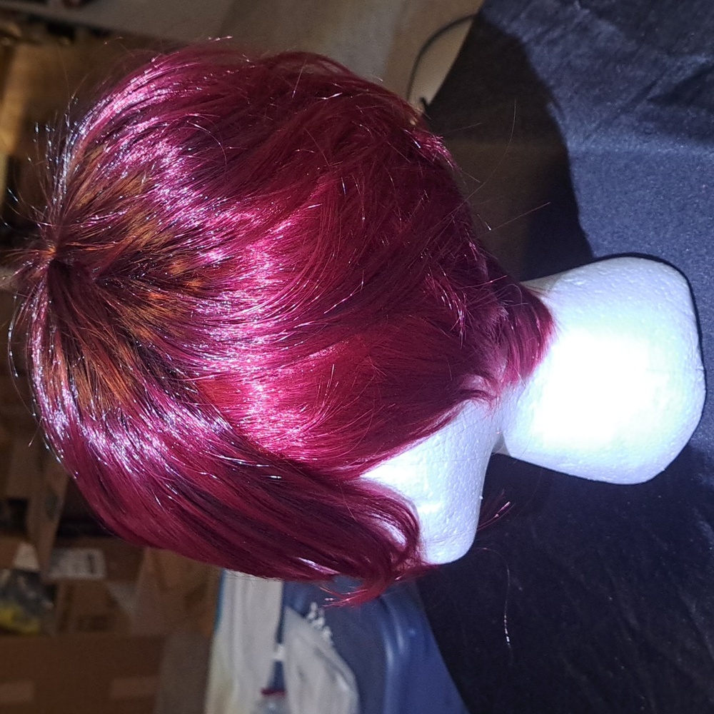 NEW Dark Wine SEX KITTEN WIG - Picture 8 of 9